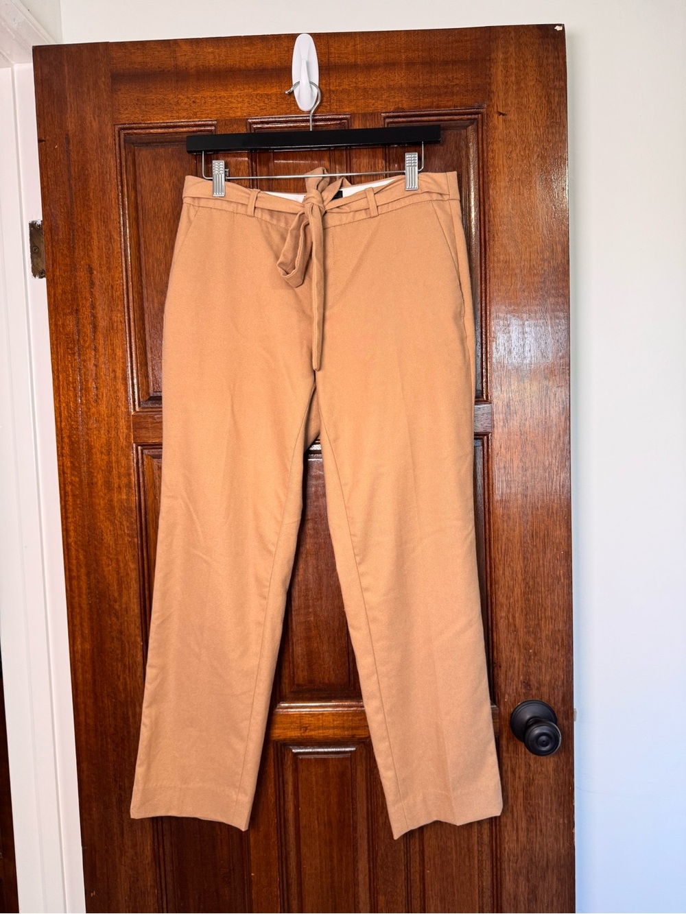 Banana Republic Camel Straight-Leg Drawstring Pants